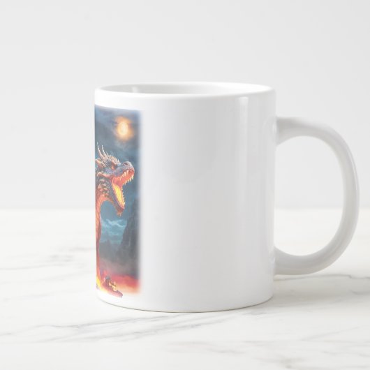 Red Dragon Full Moon Coffee Tasse (Rechts)