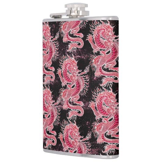 Red Dragon Galaxy Flachmann (Links)