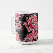 Red Dragon Galaxy Kaffeetasse (Vorderseite Links)
