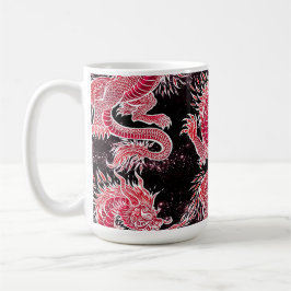 Red Dragon Galaxy Kaffeetasse