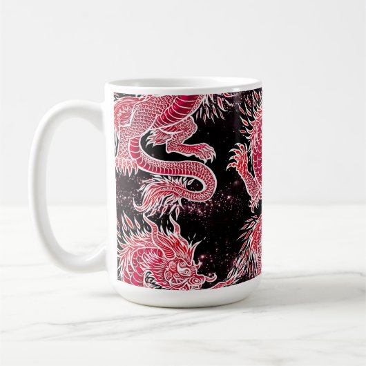Red Dragon Galaxy Kaffeetasse (Links)
