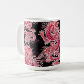 Red Dragon Galaxy Kaffeetasse (Vorderseite Links)