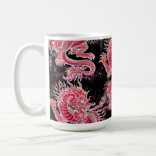 Red Dragon Galaxy Kaffeetasse (Links)