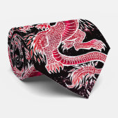 Red Dragon Galaxy Krawatte (Gerollt)
