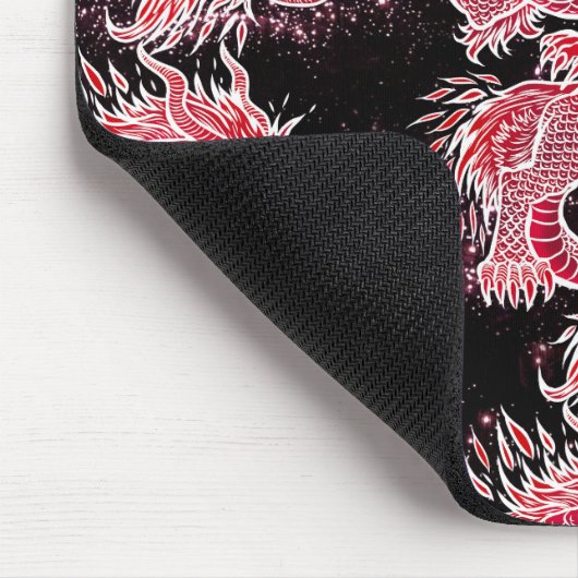 Red Dragon Galaxy Mousepad (Ecke)