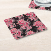 Red Dragon Galaxy Rechteckiger Pappuntersetzer (angewinkelt)