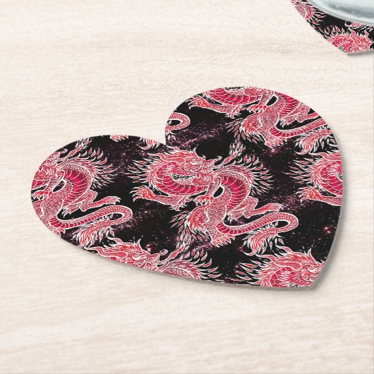 Red Dragon Galaxy Untersetzer (angewinkelt)