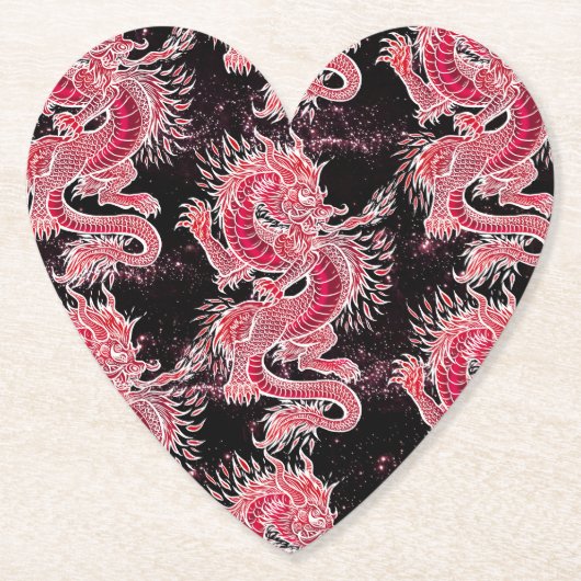Red Dragon Galaxy Untersetzer (Vorderseite)