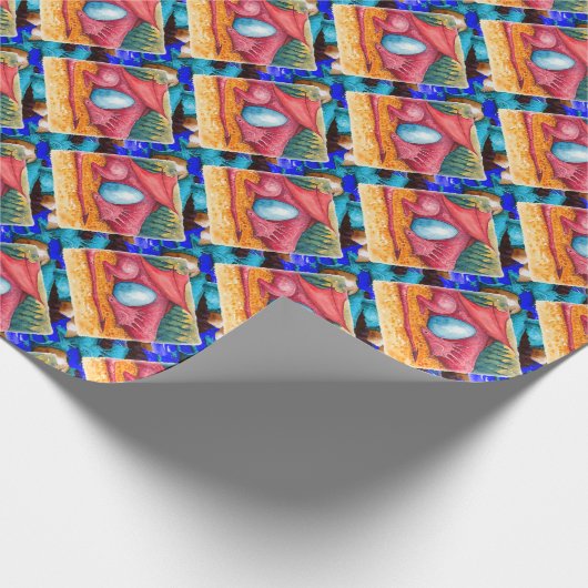 Red Dragon Geschenkpapier (Ecke)