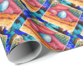 Red Dragon Geschenkpapier (Rolleneckpunkt)