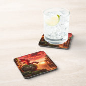 Red Dragon Getränkeuntersetzer (Rechte Seite)
