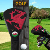 Red Dragon Golf Wales, Golfspielen, walisische Fla Golf Headcover