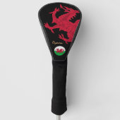 Red Dragon Golf Wales, Golfspielen, walisische Fla Golf Headcover (Vorderseite)