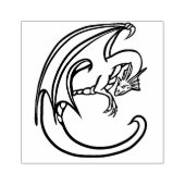 Red Dragon Gummistempel (Prägung)