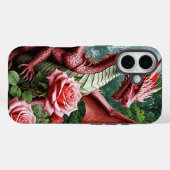 Red Dragon iPhone16 Fall mit Rose Garden Design Case-Mate iPhone Hülle (Rückseite (Horizontal))