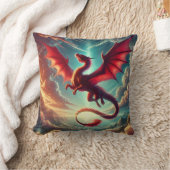 Red Dragon Kissen (Decke)
