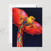Red Dragon Kite Postkarte (Vorne/Hinten)