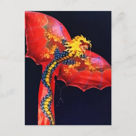 Red Dragon Kite Postkarte (Vorderseite)
