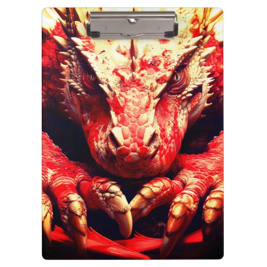 Red Dragon Klemmbrett (Vorderseite)