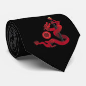 Red Dragon Krawatte (Gerollt)