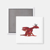 Red Dragon Magnet (Vorderseite/Rückseite)