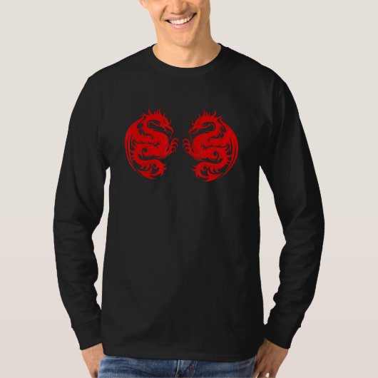 Red Dragon Men Women T-Shirt (Vorderseite)