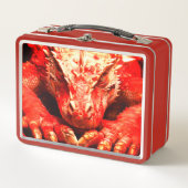 Red Dragon Metall Brotdose (Vorderseite)