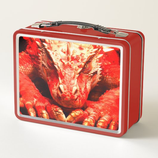 Red Dragon Metall Brotdose (Rückseite)