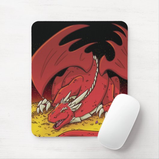 Red Dragon Mousepad (Mit Mouse)
