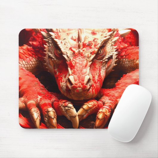 Red Dragon Mousepad (Mit Mouse)