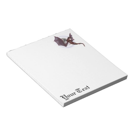 Red Dragon Notizblock (angewinkelt)