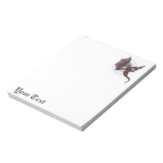 Red Dragon Notizblock (Rotiert)