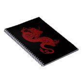 Red Dragon Pendragon Spiral Notebook Notizblock (Rechte Seite)