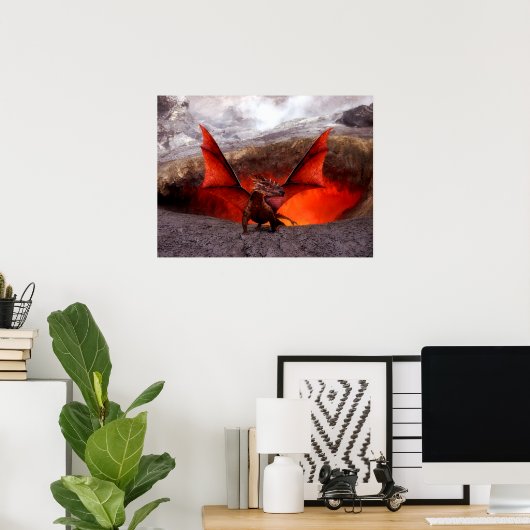 Red Dragon Poster (Heimbüro)