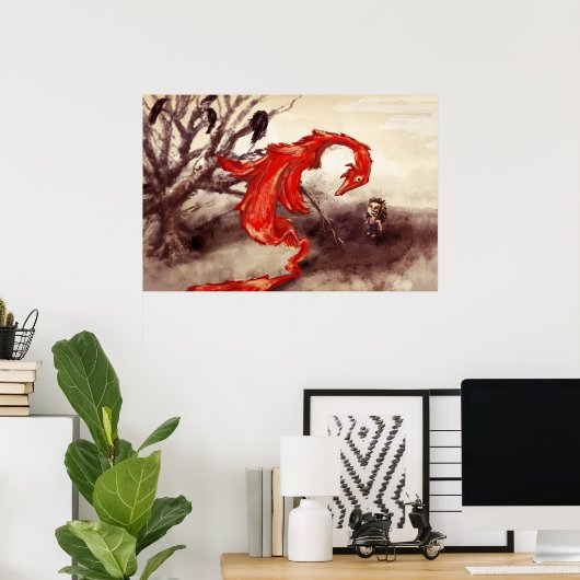 Red Dragon Poster (Heimbüro)
