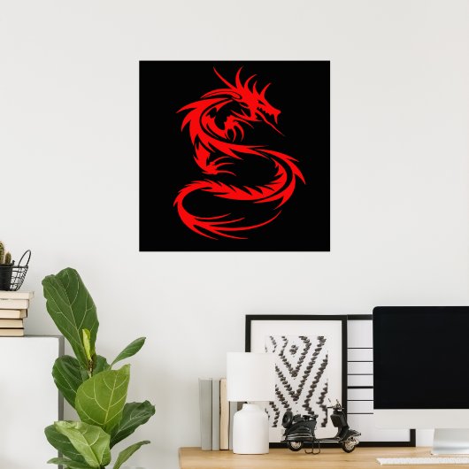 Red Dragon Poster (Heimbüro)