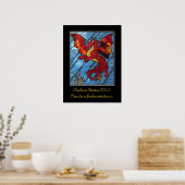 Red Dragon Poster (Küche)