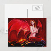 Red Dragon Postkarte (Vorne/Hinten)