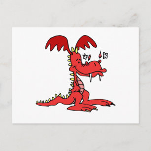 Red Dragon Postkarte
