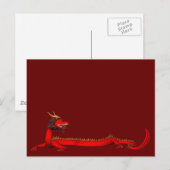 Red Dragon Postkarte (Vorne/Hinten)