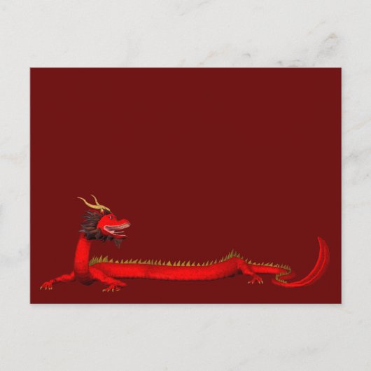 Red Dragon Postkarte (Vorderseite)