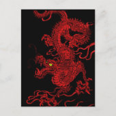 Red Dragon Postkarte (Vorderseite)