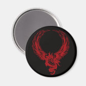 Red Dragon Ryuu Magnet (Vorderseite/Rückseite)