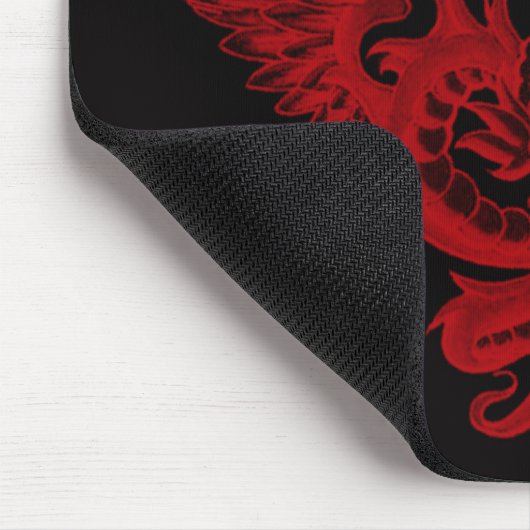 Red Dragon Ryuu Mouse Pad Mousepad (Ecke)