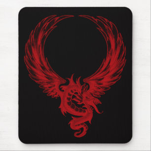 Red Dragon Ryuu Mouse Pad Mousepad