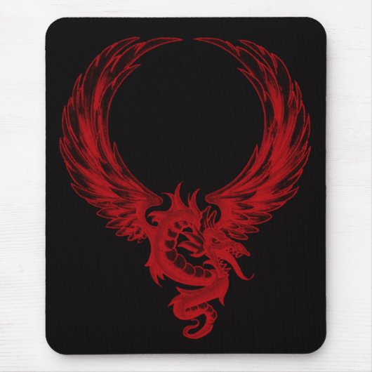 Red Dragon Ryuu Mouse Pad Mousepad (Vorne)
