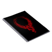 Red Dragon Ryuu Spiral Notebook Notizblock (Rechte Seite)