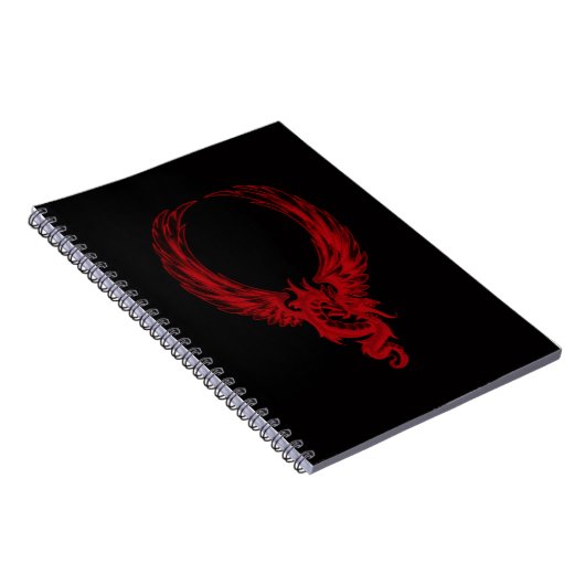 Red Dragon Ryuu Spiral Notebook Notizblock (Rechte Seite)