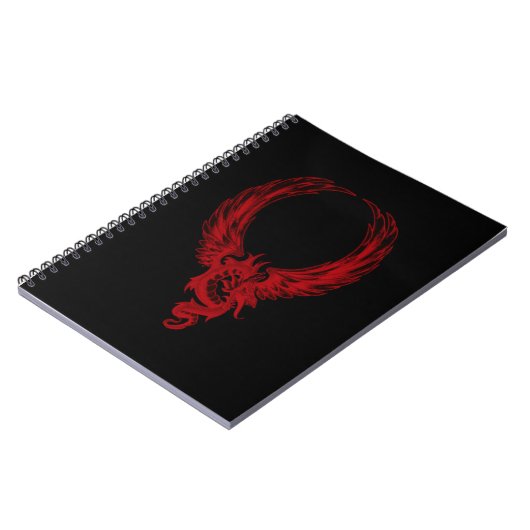 Red Dragon Ryuu Spiral Notebook Notizblock (Linke Seite)