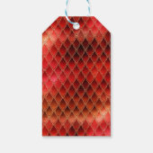 Red Dragon Scales Gold Geburtstag Vielen Dank Geschenkanhänger (Rückseite)